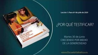 Lección 1 | Martes 30 de junio del 2020 | Creciendo por medio de la generosidad | Escuela Sabática Adultos