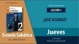 Lección 1 | Jueves 1 de abril del 2021 | Fin de la relación | Escuela Sabática Adultos