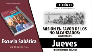 Escuela Sabática | Jueves 14 de diciembre del 2023 | ¿Fe, en la tierra? | Lección Adultos