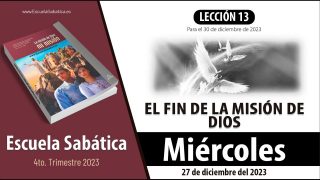 Escuela Sabática | Miércoles 27 de diciembre del 2023 | Éxito en la misión | Lección Adultos
